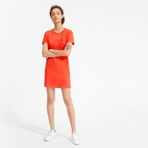 Everlane Cotton Box-cut Tee Dress (Poppy)